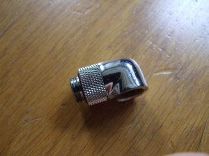 Barrow Barrow Adapter 90 Grad G1/4 Zoll AG auf G1/4 Zoll IG - drehbar, silber 2