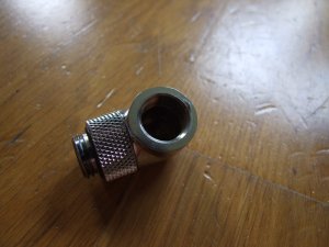 Barrow Barrow Adapter 90 Grad G1/4 Zoll AG auf G1/4 Zoll IG - drehbar, silber 3