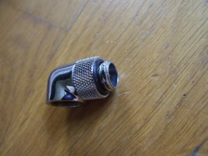 Barrow Barrow Adapter 90 Grad G1/4 Zoll AG auf G1/4 Zoll IG - drehbar, silber 4