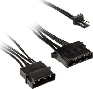 Kolink Kolink 3-Pin Fan Power to 2x 4-Pin Molex Adapter - 245mm, black 1