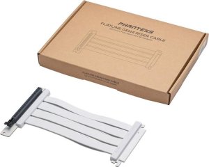 Phanteks PHANTEKS PCI-E 4.0 x16 riser ribbon cable, 90 degrees, 22 cm - white 3