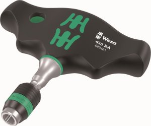 Wera WERA 416 RA T-Handle Rapidaptor Bitholding Screwdriver 1