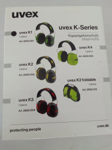 Uvex uvex capsule ear prot. K1 black/green 2