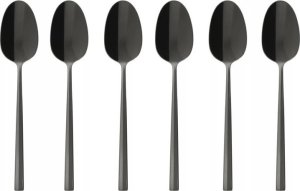 Sambonet Sambonet Rock PVD 6 Espresso Spoons Moka Nero Lucido 1