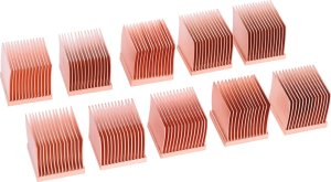 Alphacool Alphacool GPU RAM Copper Heatsinks 14x14mm, heatsink (copper, 10 pieces) 1