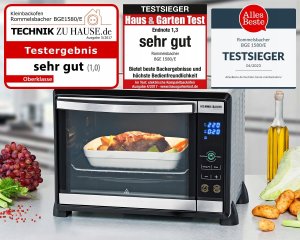 Mini piekarnik Rommelsbacher baking and barbecue BGE 1580 / E, mini-oven (stainless steel) 2