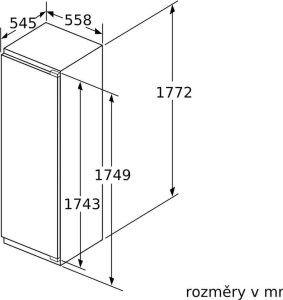 Lodówka Siemens Siemens refrigerator KI81RADE0 iQ500 E white 8