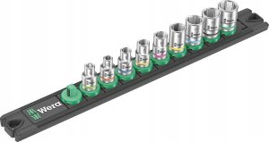 Wera Wera A 4 socket magnet strip Zyklop socket set 1/4 (black/green, 9 pieces) 1