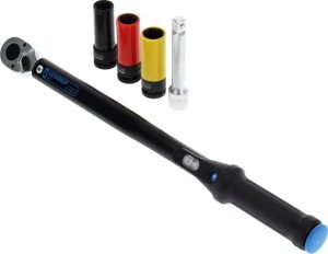 Gedore Gedore Torque wrench TORCOFLEX UK Set, 1/2  (black, incl. 3 aluminum rim sockets) 4