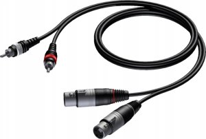 Kabel Procab Procab CAB705/3 2 x XLR female - 2 x RCA/Cinch male 3 meter 1