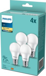 Philips Philips LED Lamp E27 4 pcs. Set 10W (75W) 2700K 4
