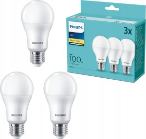 Philips Philips LED Lamp E27 3-Pack 100W 2700K 3