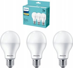 Philips Philips LED Lamp E27 3-Pack 100W 2700K 4