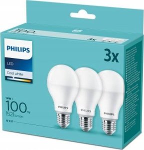 Philips Philips LED Lamp E27 3-Pack 100W 4000K 2