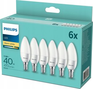 Philips Philips LED Lamp E14 4-pack candle     40W 2700K 4