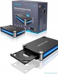 Kieszeń Graugear GRAUGEAR externes Laufwerk Gehäuse 5,25"SATA Blu-Ray/DVD/CD 2