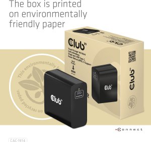 Zasilacz do laptopa Club 3D Club3D Ladegerät   1xUSB Typ C               PD 140W, GaN retail 15