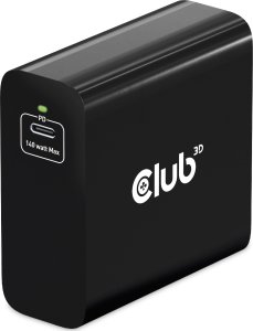 Zasilacz do laptopa Club 3D Club3D Ladegerät   1xUSB Typ C               PD 140W, GaN retail 16