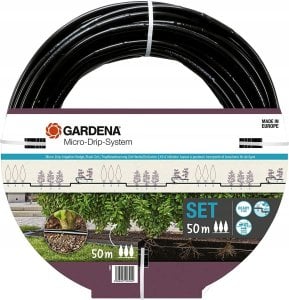 Gardena Gardena Micro-Drip-System drip irrigation hedges/bushes set, 50 meters, drippers (black, model 2023, above and below ground) 1