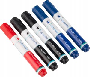 Topwrite Topwrite - Marker do tablic suchościeralnych 3 szt. (czarny) 4