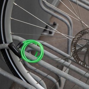 Dunlop Dunlop - Zapięcie do roweru spiralne na klucz 90 cm (Zielony) 3