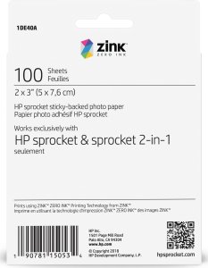 HP Wkład / Wkłady / Film / Papier Do Hp Sprocket 2in1 - 100 Szt. 1