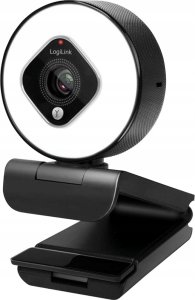 Kamera internetowa LogiLink Logilink Webcam FHD 76° Dual-Mikro Autof. Ringlicht Stativ 1