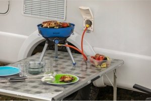 Campingaz Campingaz Party Grill 400 Caravan Connect gas cooker, gas grill (black/blue, 30mbar, with caravan connection, model 2023) 11