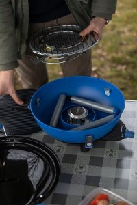 Campingaz Campingaz Party Grill 400 Caravan Connect gas cooker, gas grill (black/blue, 30mbar, with caravan connection, model 2023) 3