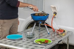 Campingaz Campingaz Party Grill 400 Caravan Connect gas cooker, gas grill (black/blue, 30mbar, with caravan connection, model 2023) 4