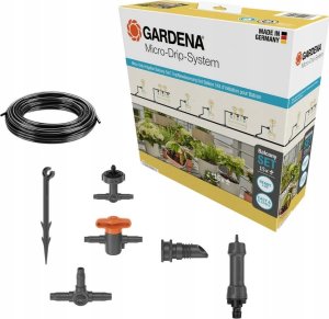 Gardena GARDENA Micro-Drip-System drip irrigation set balcony, 15 plants, drippers (black/grey, model 2023) 1