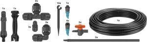 Gardena GARDENA Micro-Drip-System drip irrigation set vegetable/flower bed 60m2, dripper (black/grey, model 2023) 6