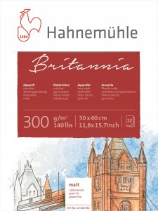 Hahnemühle Hahnemühle Britannia Watercolour cold pressed 30x40cm 300g 12 sh. 1