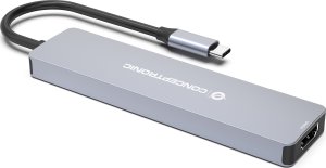 Adapter AV Conceptronic CONCEPTRONIC Dock USB-C->HDMI,USB3.0,100WPD  7-in-1 0.25m gr 4