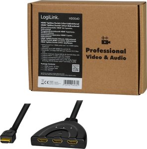 LogiLink LogiLink Switch HDMI,3-port,bidirekt(1x3/3x1),4K/30Hz,CEC 10