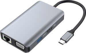 Adapter AV Conceptronic CONCEPTRONIC Dock USB-C->HDMI,VGA,GbE,3xUSB3.0,100WPD0.25mgr 4
