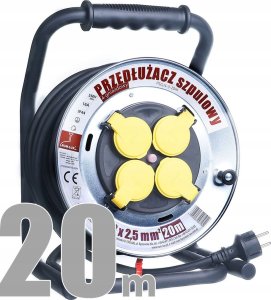 Rum-Lux Przedłużacz szpulowy 20m bębnowy guma 3x2,5 PSG/4-3-20 Rum-Lux 8