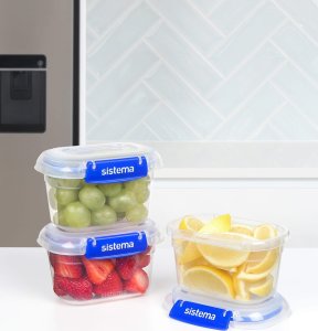 Sistema Zestaw pojemników hermetycznych KLIP IT PLUS 3 x 400 ml niebieski 2