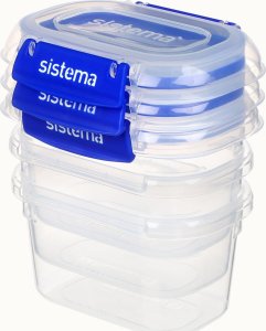 Sistema Zestaw pojemników hermetycznych KLIP IT PLUS 3 x 400 ml niebieski 3