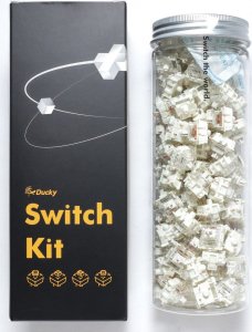 Ducky Ducky Gateron G Pro White Switches, mechanisch, 3-Pin, linear, MX-Stem, 38g - 110 Stück 2
