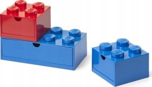 Room Copenhagen Room Copenhagen LEGO desk drawers set of 3, storage box (red) 1