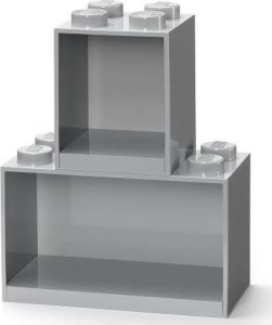 Room Copenhagen Room Copenhagen LEGO Regal Brick Shelf 8+4, Set 41171740 (light grey, 2 shelves) 1