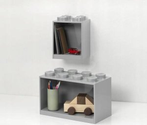 Room Copenhagen Room Copenhagen LEGO Regal Brick Shelf 8+4, Set 41171740 (light grey, 2 shelves) 2