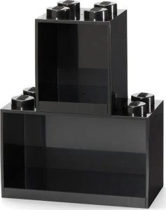 Room Copenhagen Room Copenhagen LEGO Regal Brick Shelf 8+4, Set 41171733 (black, 2 shelves) 1