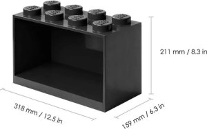 Room Copenhagen Room Copenhagen LEGO Regal Brick Shelf 8+4, Set 41171733 (black, 2 shelves) 3