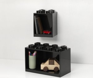 Room Copenhagen Room Copenhagen LEGO Regal Brick Shelf 8+4, Set 41171733 (black, 2 shelves) 4
