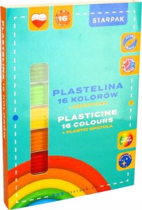 Starpak PLASTELINA 16KOL FALISTA SZPATULKA STK PUD 1/40 1