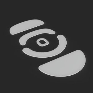 Ślizgacze Endgame Gear Endgame Gear XM2 Serie Maus Skates, 100% PTFE, milchig-weiß - Single Set 2