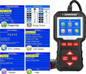 Konnwei Miernik diagnostyczny, skaner OBD2 Konnwei KW320 2
