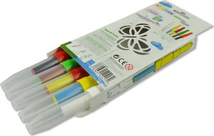 Malinos Malinos Airbrush Stifte Magic Butterfly 5Farben+Schablone 5+ 3